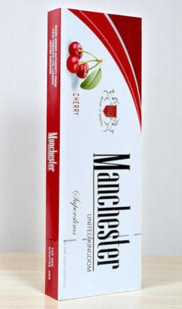 Manchester Cherry Slims imported cigarette 159xblix product photo