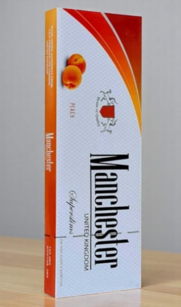Manchester Peach Slims imported cigarette 159xblix product photo