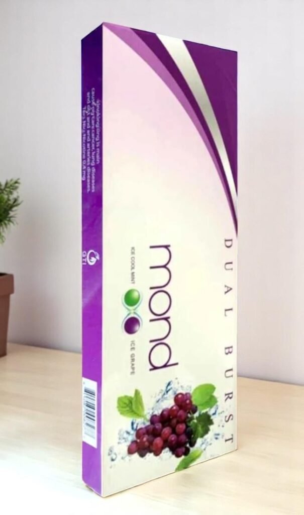 Mond Dual Burst Ice Grape+Ice Cool Mint (2เม็ดบีบ) imported cigarette 159xblix product photo