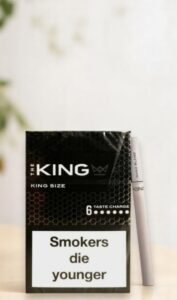 The King Nano Black Slim imported cigarette 159xblix product photo
