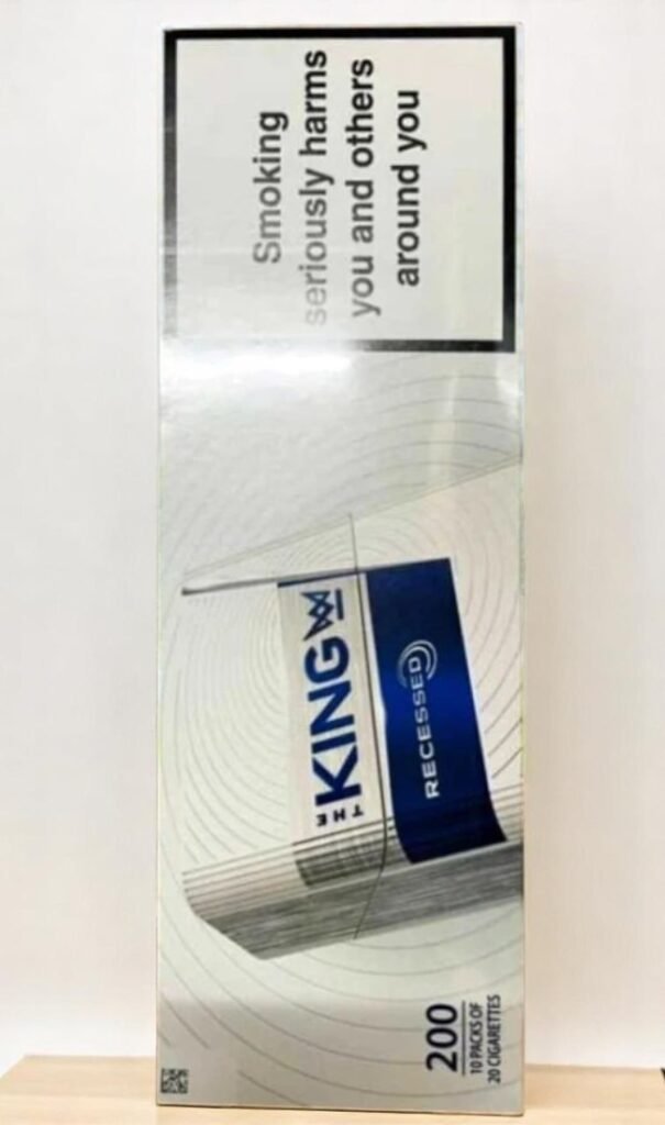 The King Recessed & Charcoal imported cigarette 159xblix product photo