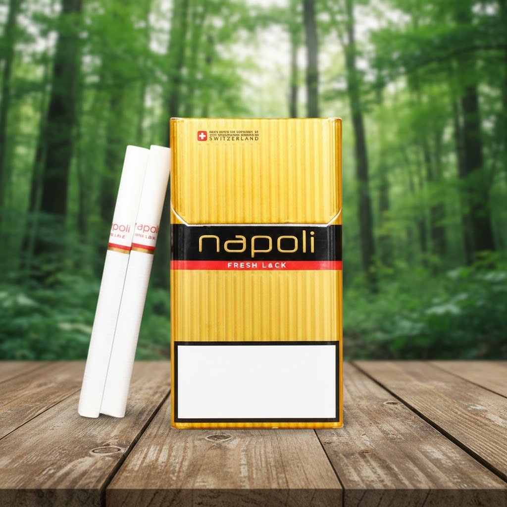 Napoli Gold (นาโปลี โกลด์) บุหรี่นอกนำเข้า Queen Size รสร้อน มาตรฐานสวิตเซอร์แลนด์ imported cigarette wholesale product photo