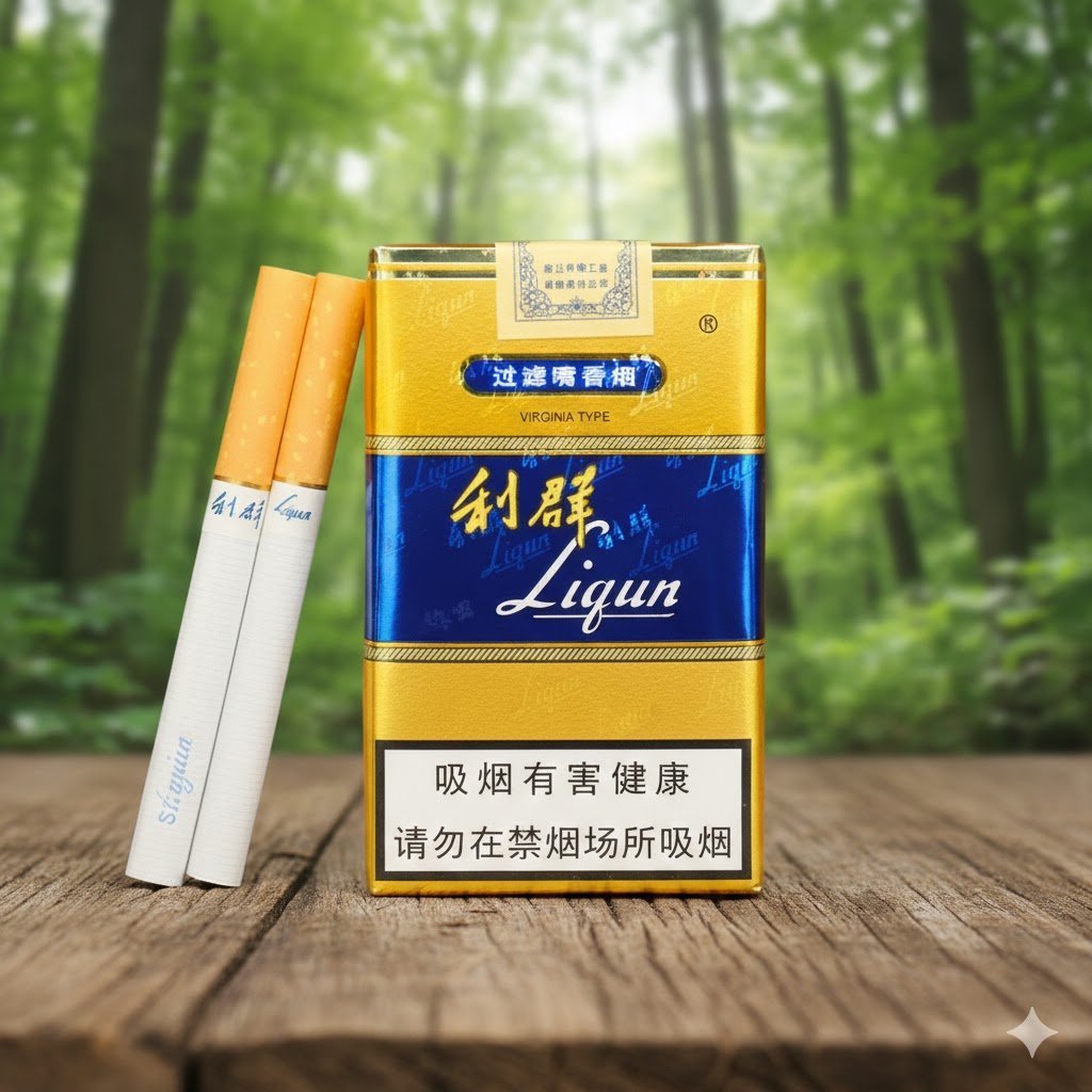 Liqun Gold (หลี่กุญ ทอง) บุหรี่จีนเกรดพรีเมียม รสร้อน สูตรดั้งเดิม Virginia Type imported cigarette wholesale product photo