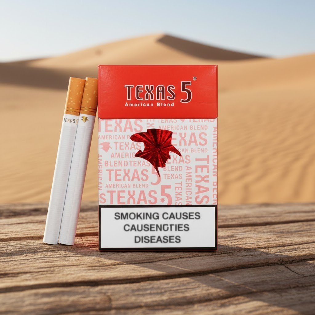 Texas 5 Red (เท็กซัส 5 แดง) บุหรี่นอกคุณภาพมาตรฐานสากล American Blend imported cigarette 159xblix product photo