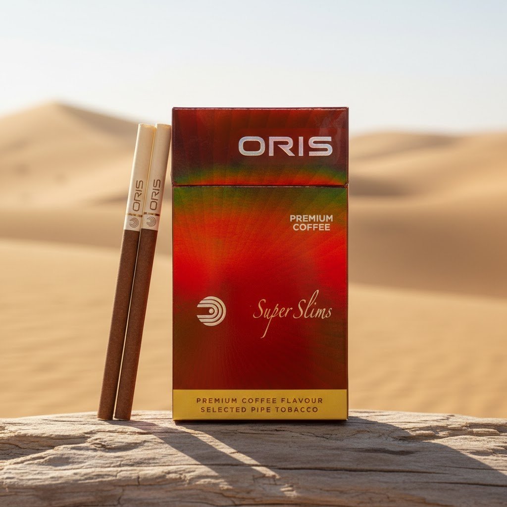 Oris Premium Coffee (โอริส พรีเมียม คอฟฟี่) บุหรี่นอกมวนเล็ก Super Slims กลิ่นกาแฟ imported cigarette wholesale product photo