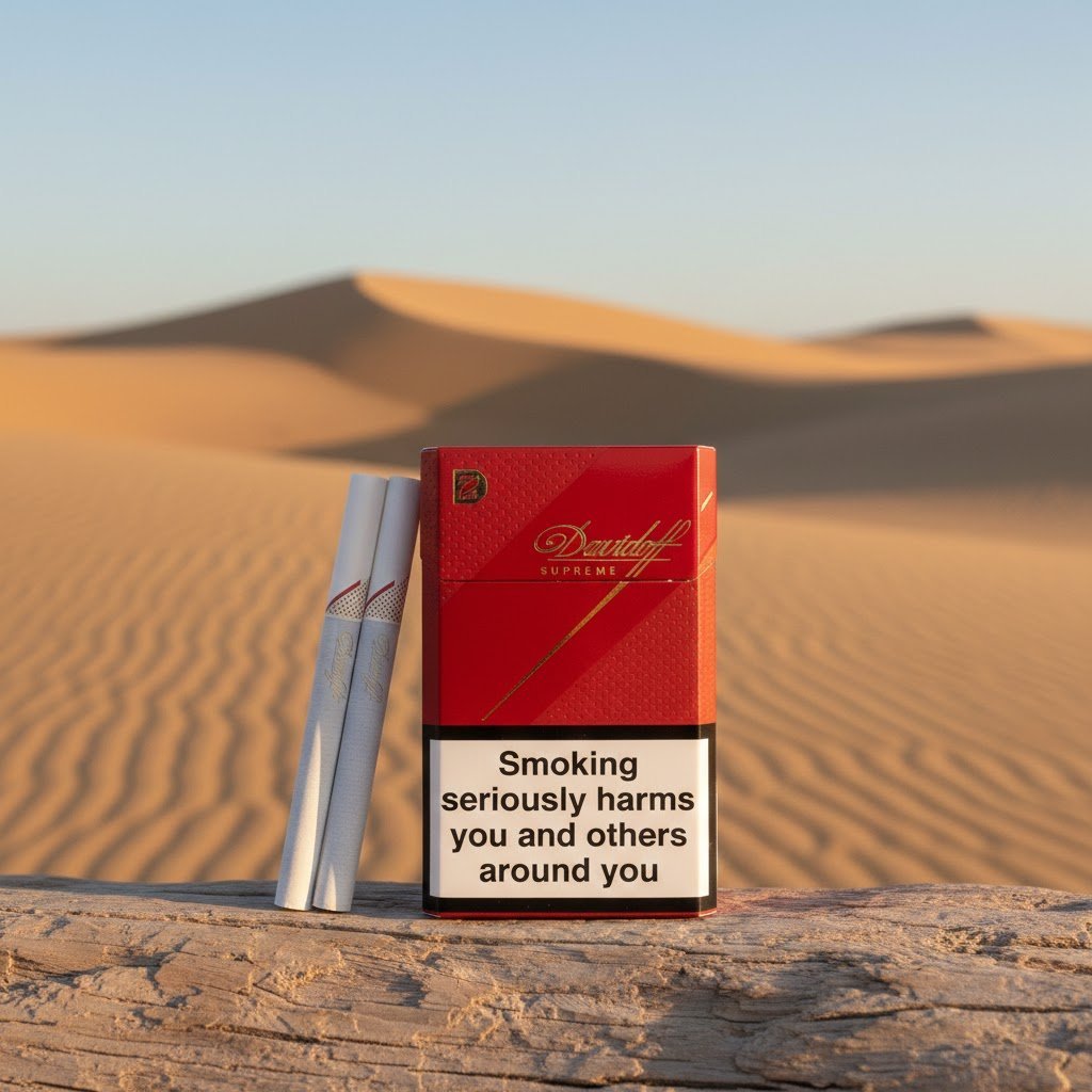 Davidoff Supreme (ดาบิดอฟ ซูพรีม) บุหรี่นอกพรีเมียมจากสวิตเซอร์แลนด์ มวนขนาด Magnum imported cigarette wholesale product photo
