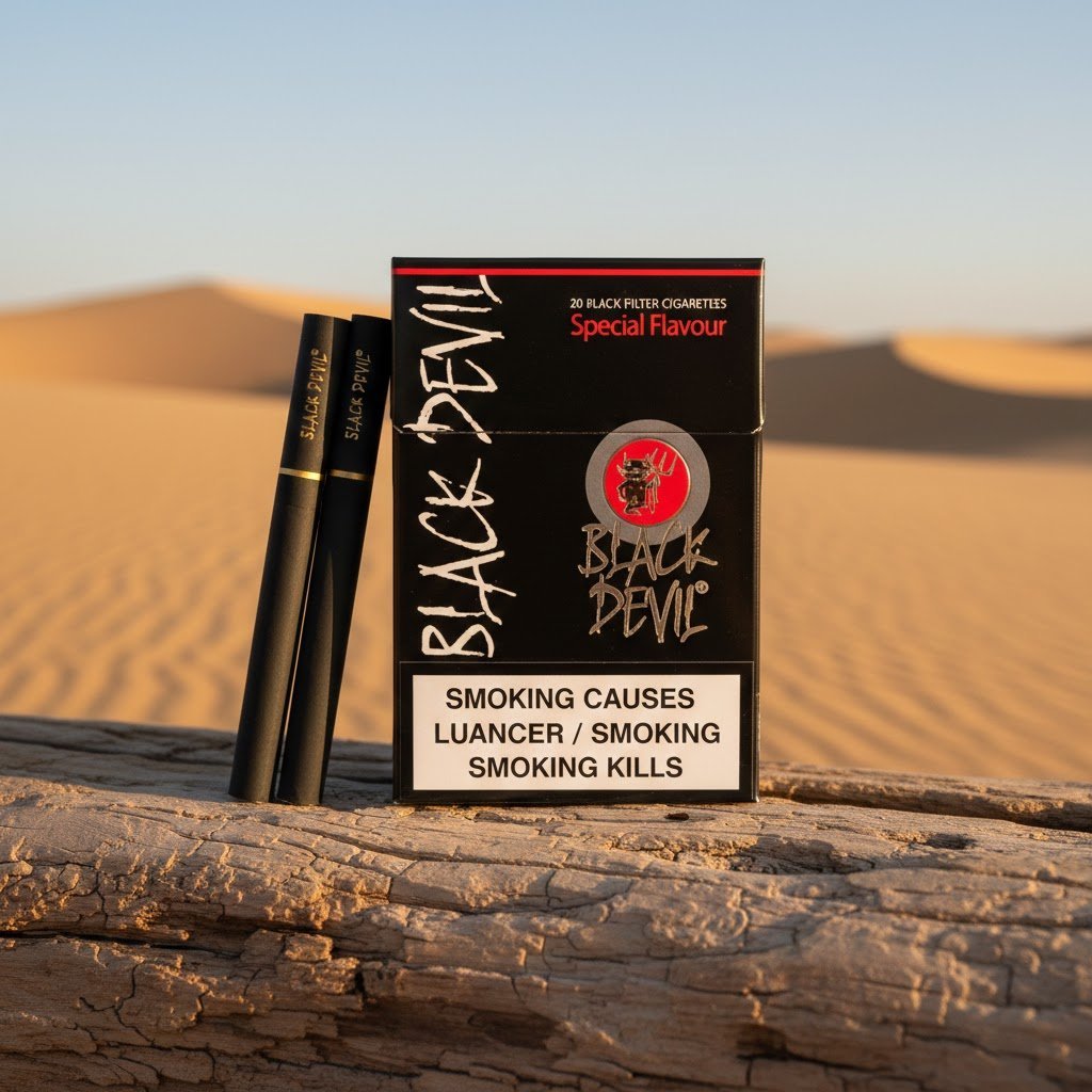 Black Devil Special Flavour (แบล็คเดวิล) บุหรี่นอกสีดำยอดนิยม กลิ่นวานิลลาหอมหวาน imported cigarette wholesale product photo