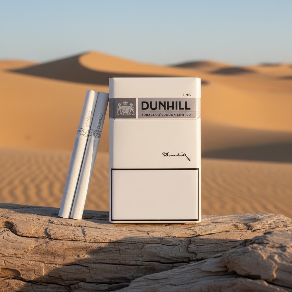Dunhill White 1mg (ดันฮิล ขาว) บุหรี่นอกนำเข้าจากอังกฤษ พรีเมียมรสไลท์ imported cigarette 159xblix product photo