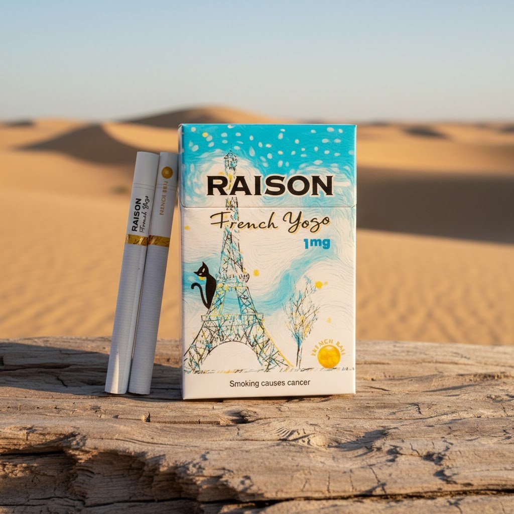 Raison French Yogo (ไรสัน ฟรานซ์ โยโกะ) บุหรี่นอกคุณภาพพรีเมียมจากเกาหลี กลิ่นโยเกิร์ต เม็ดบีบ imported cigarette wholesale product photo