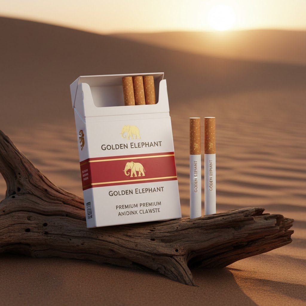 Golden Elephant (โกลเด้น อีเลฟเฟ่น) บุหรี่นอกพรีเมียม รสชาติคลาสสิก ต้นตำรับ imported cigarette wholesale product photo