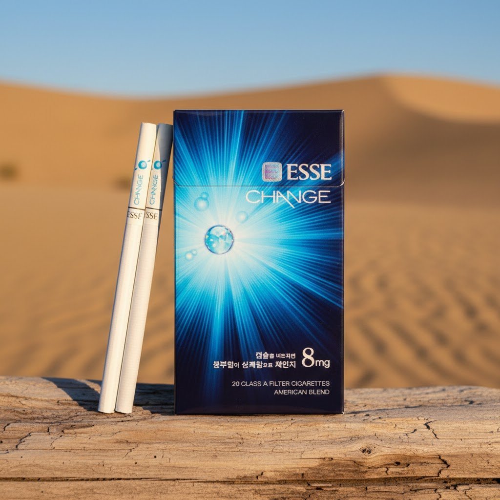 ESSE Change 8mg บุหรี่นอก เอสเซ่ เช้นจ์ 8 มก. มวนสลิม 1 เม็ดบีบ รสเย็นเมนทอล imported cigarette wholesale product photo