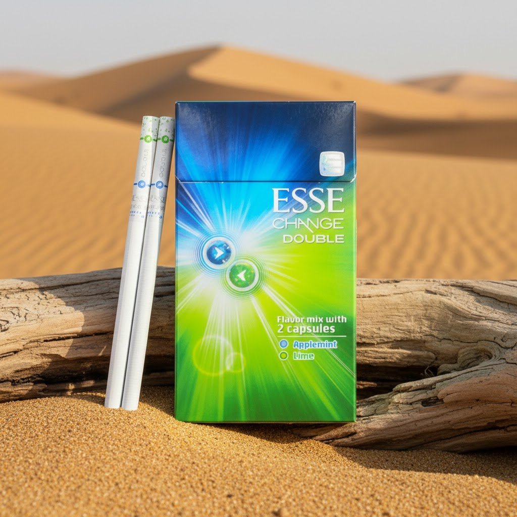 ESSE Change Double Lime บุหรี่นอกเอสเซ่ เชนจ์ ดับเบิล ไลม์ 2 เม็ดบีบ นำเข้าจากเกาหลี imported cigarette wholesale product photo