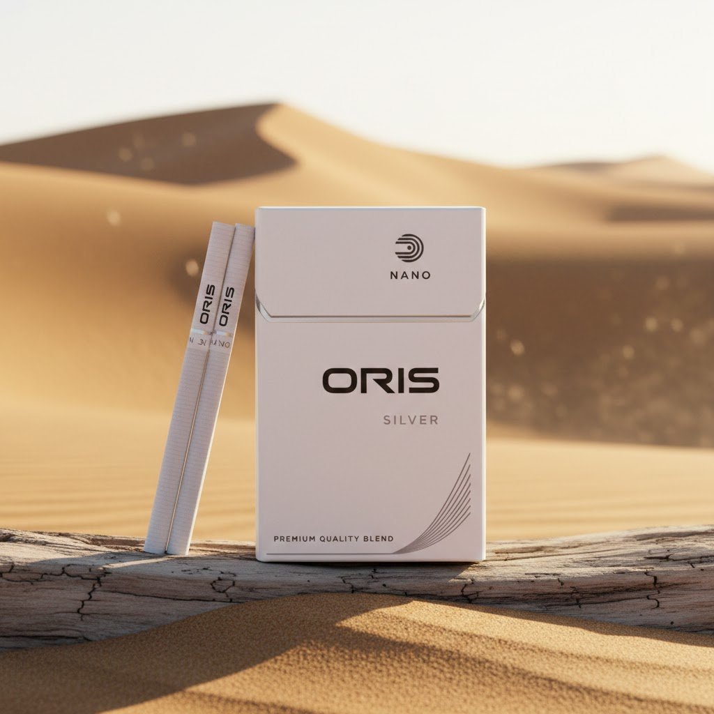 Oris Nano Silver บุหรี่นอกพรีเมียม นาโน ซิลเวอร์ (รสไลท์) นำเข้าจากดูไบ imported cigarette 159xblix product photo