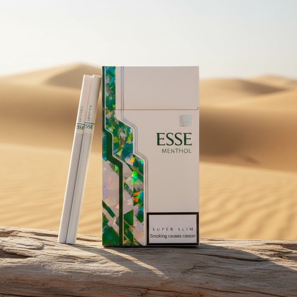 ESSE Menthol Slim บุหรี่เอสเซ่ เมนท่อล มวนสลิม รสเย็นนุ่มนวล มาตรฐานเกาหลี imported cigarette wholesale product photo