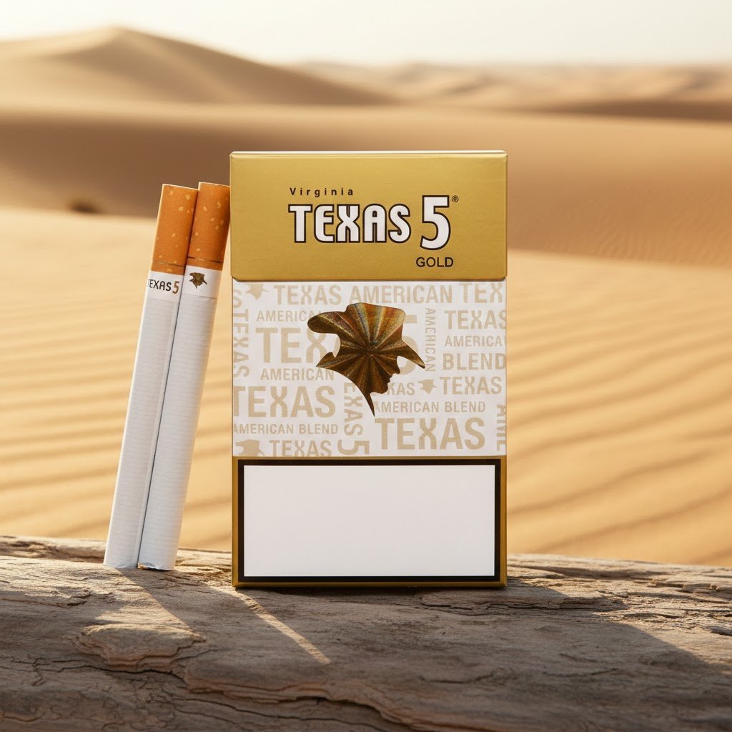 Texas 5 Gold เท็กซัส 5 ทอง บุหรี่นอกยอดนิยม รสร้อนนุ่มนวล คุณภาพพรีเมียม imported cigarette 159xblix product photo