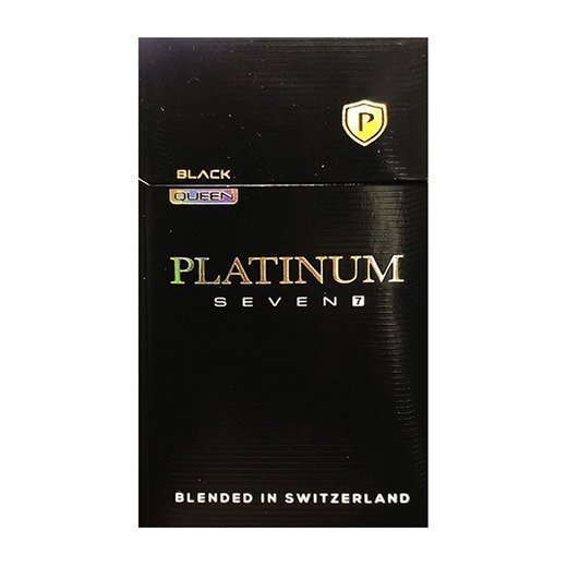 Platinum Seven Black (ซองแข็ง) - บุหรี่ใบยาสวิตคุณภาพพรีเมียม imported cigarette 159xblix product photo