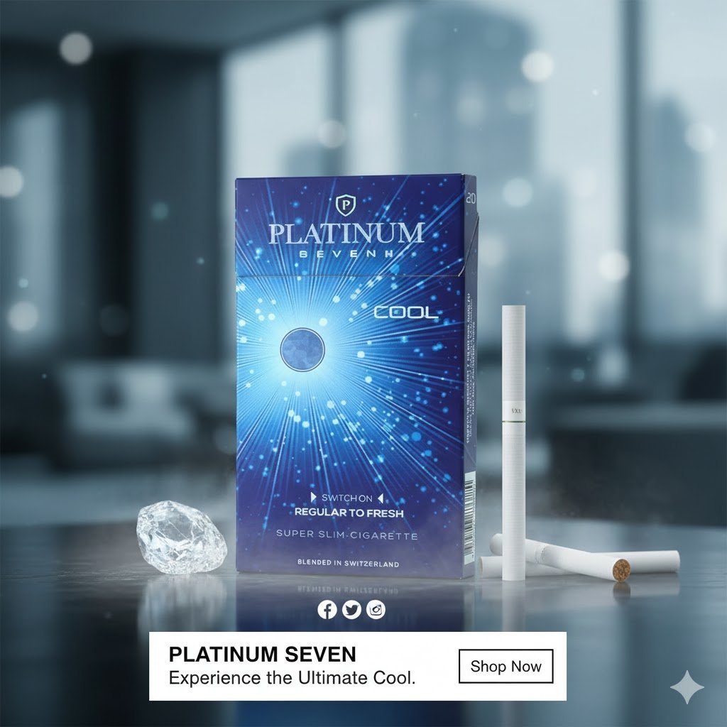Platinum Seven (ซองแข็ง) - บุหรี่เย็นพรีเมียมจากสวิตเซอร์แลนด์ imported cigarette 159xblix product photo
