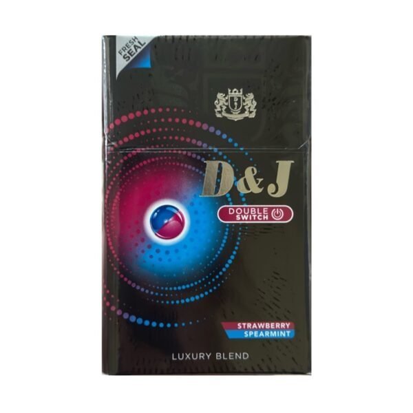D&J Double Switch บุหรี่สองเม็ดบีบ กลิ่นสตอเบอรี่และความเย็นสดชื่น imported cigarette 159xblix product photo