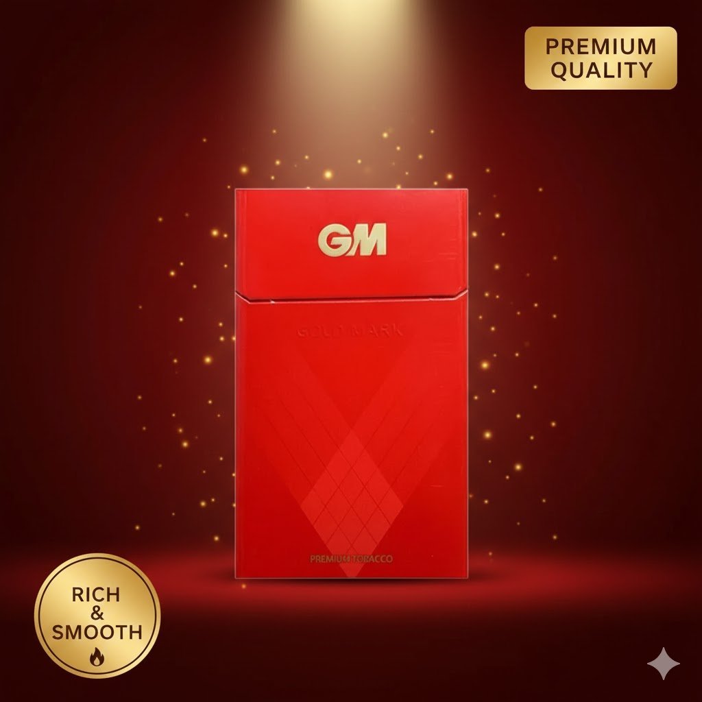 Gm Gold Mark (ซองแข็ง) - บุหรี่สายร้อน รสชาติเข้มข้น ใบยาพรีเมียม imported cigarette 159xblix product photo