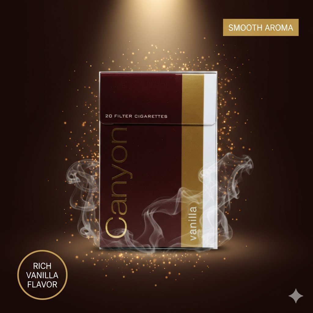 Canyon Vanilla (แคนยอน วานิลลา) - บุหรี่สายหวาน กลิ่นหอมนุ่มละมุน imported cigarette 159xblix product photo