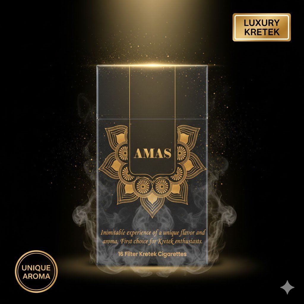 Amas (เอแมส) - บุหรี่หวานพรีเมียม กลิ่นกานพลู นุ่มลึกมีระดับ imported cigarette 159xblix product photo