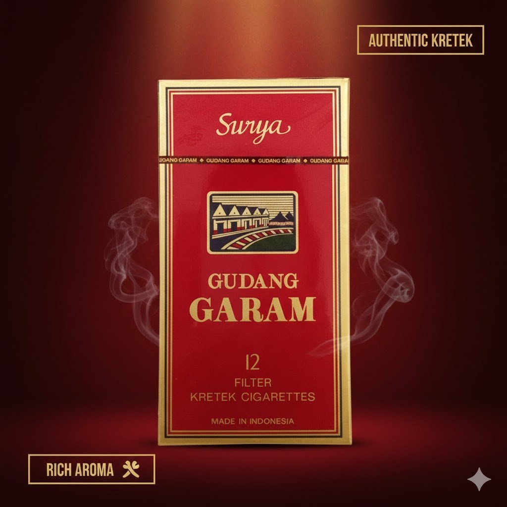Gudang Garam 12 - บุหรี่หวานต้นตำรับ กลิ่นหอมเป็นเอกลักษณ์ imported cigarette 159xblix product photo