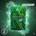 Gold Mount Flavour Click Mint - บุหรี่หอมกลิ่นมิ้นต์ สูบนุ่ม สดชื่นด้วยเม็ดบีบ imported cigarette wholesale product photo