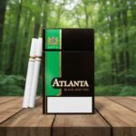 Atlanta Black Menthol (แอตแลนตา แบล็ค เมนทอล) บุหรี่นอกสายเย็น รสเข้มข้นสดชื่น imported cigarette wholesale product photo