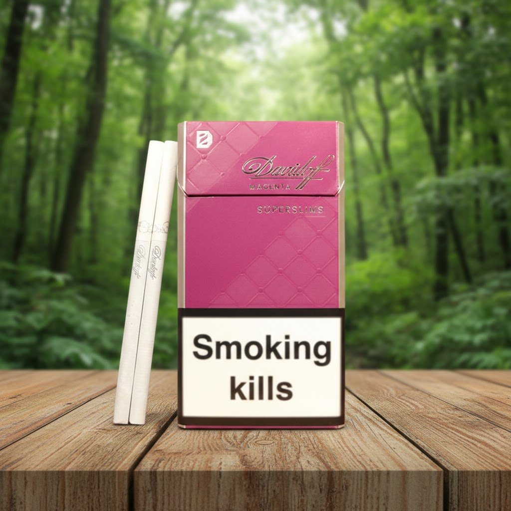 Davidoff Magenta Super Slims (ดาบิดอฟ มาเจนต้า) บุหรี่นอกคุณภาพพรีเมียมจากสวิตเซอร์แลนด์ imported cigarette wholesale product photo