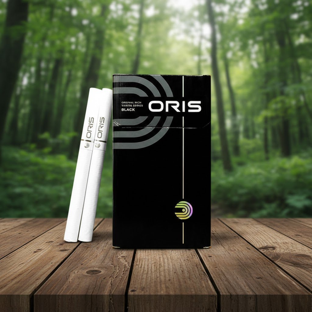 Oris Intense Black (บุหรี่โอริส อินเทนส์ แบล็ก) นำเข้าจาก U.A.E. รสร้อนเข้มข้น imported cigarette wholesale product photo