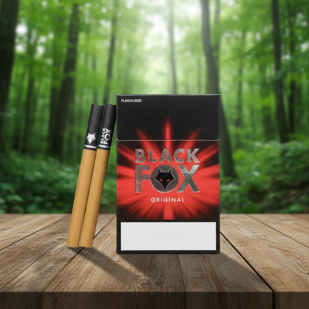 Black Fox Original (แบล็ค ฟอกซ์ ออริจินอล) บุหรี่นอกกลิ่นวนิลา สายร้อน นุ่มละมุน imported cigarette wholesale product photo