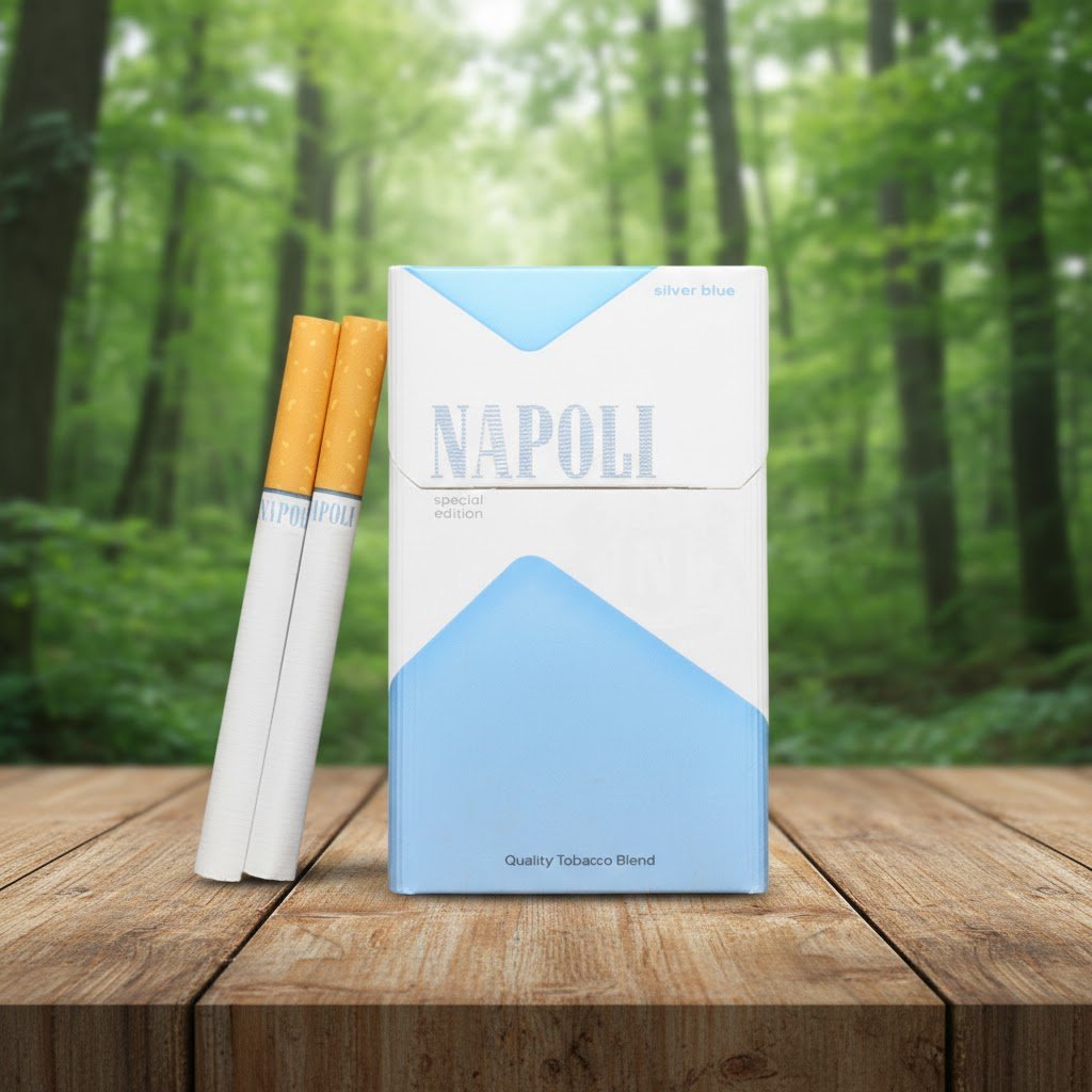 Napoli Blue Special (นาโปลี บลู สเปเชียล) - บุหรี่นอกพรีเมี่ยมจากดูไบ รสไลท์ นุ่มนวล imported cigarette wholesale product photo