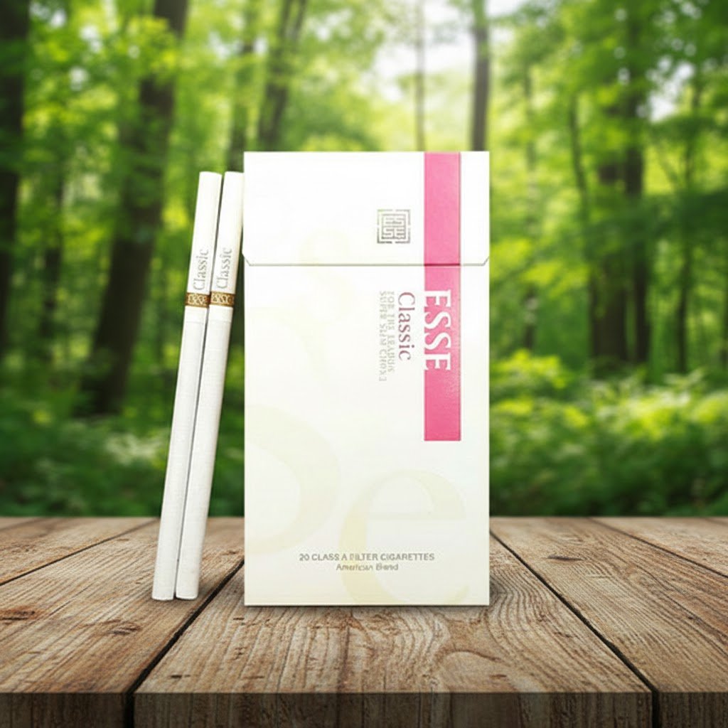 ESSE Classic บุหรี่นอกเกรดพรีเมียมจากเกาหลี รสนุ่ม มวนสลิม imported cigarette 159xblix product photo