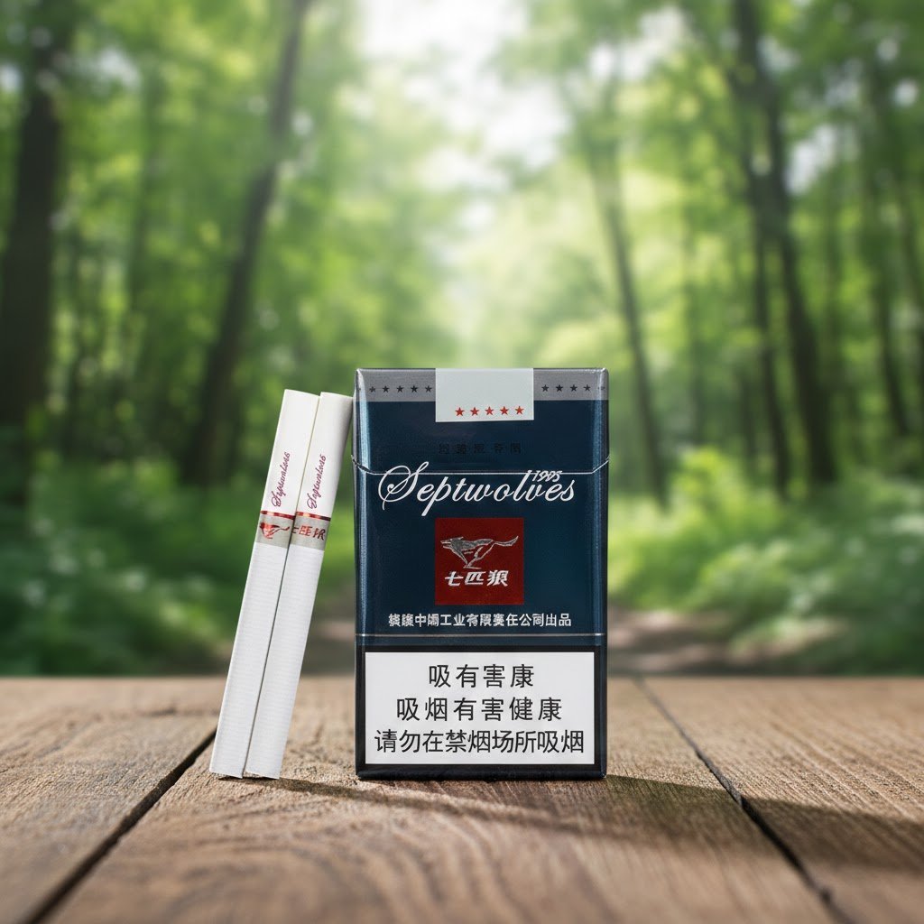 Septwolves (เจ็ดหมาป่า) บุหรี่จีนคุณภาพพรีเมียม รสร้อนต้นตำรับ imported cigarette 159xblix product photo