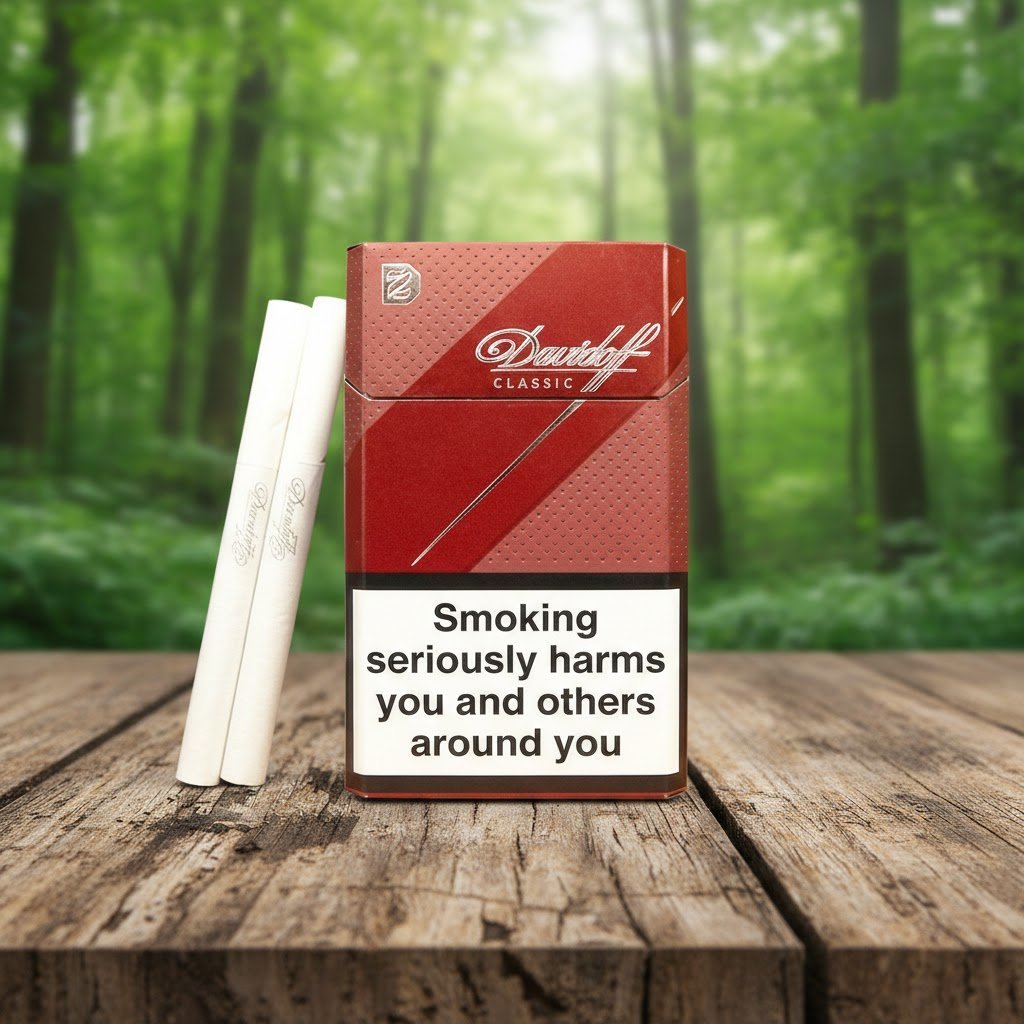 Davidoff Classic (ดาวิดอฟ คลาสสิก) บุหรี่นอกพรีเมียม ขนาด Magnum มาตรฐานเยอรมนี imported cigarette wholesale product photo