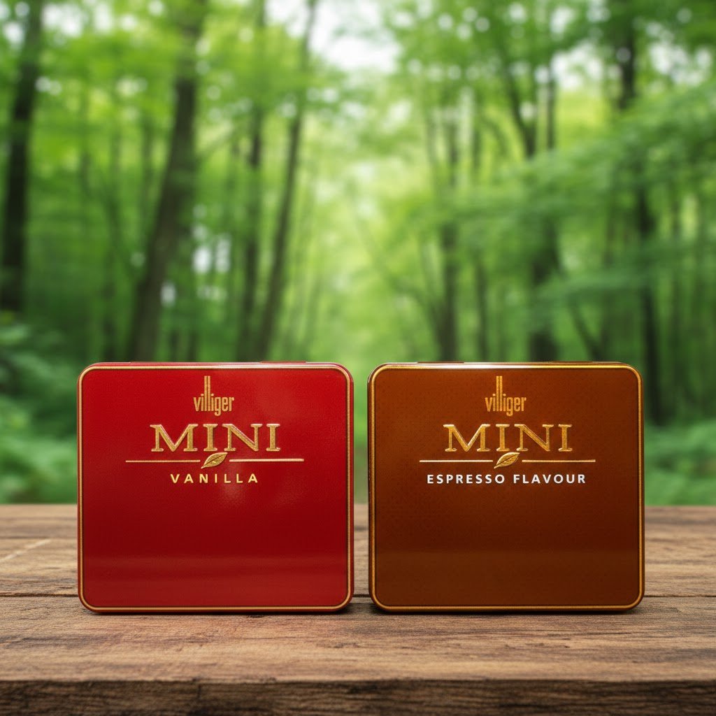 Villiger Mini Cigar (วิลลิเจอร์ มินิ ซิการ์) กลิ่นวนิลาและเอสเปรสโซ่ นำเข้าจากเยอรมนี imported cigarette wholesale product photo