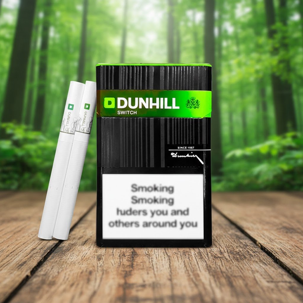 Dunhill Switch Black (ดันฮิล สวิทช์ ดำ) บุหรี่นอกเม็ดบีบ พร้อมซิปล็อค มาตรฐานอังกฤษ imported cigarette wholesale product photo