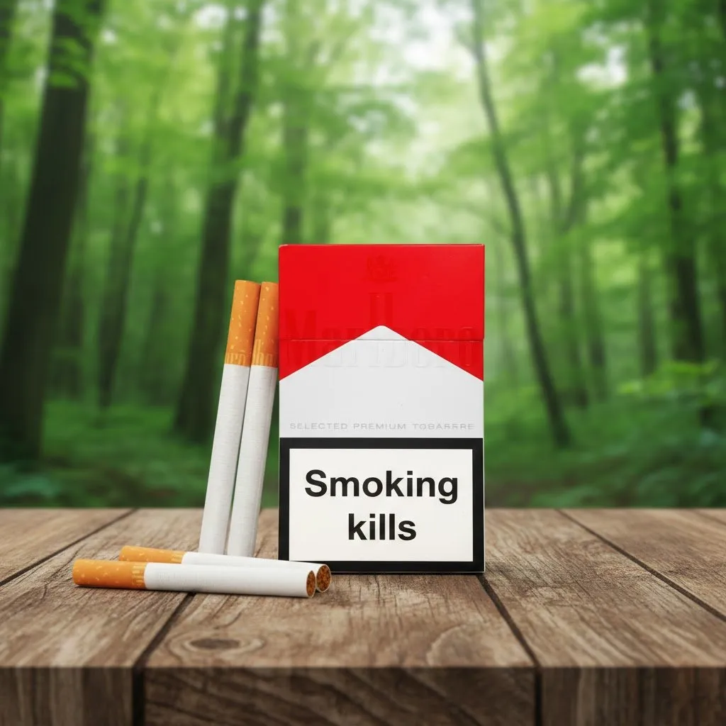 Marlboro Red (มาโบโร่ แดง) บุหรี่นอกพรีเมียม รสร้อนคลาสสิก มาตรฐานสวิตเซอร์แลนด์ imported cigarette wholesale product photo