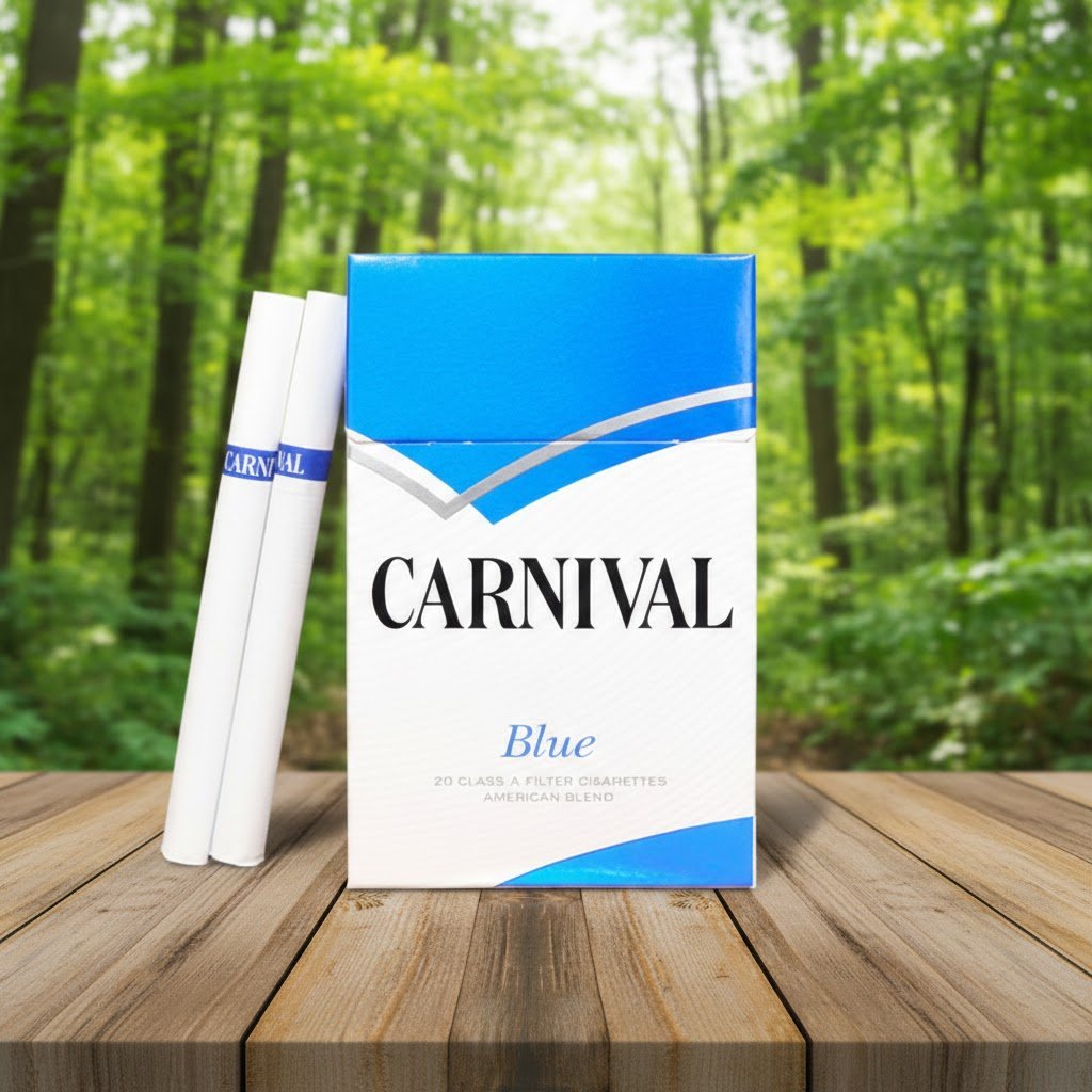 Carnival Blue (คาร์นิวัล บลู) บุหรี่นอกนำเข้าจากเกาหลี รสไลท์ นุ่มคุณภาพสูง imported cigarette wholesale product photo
