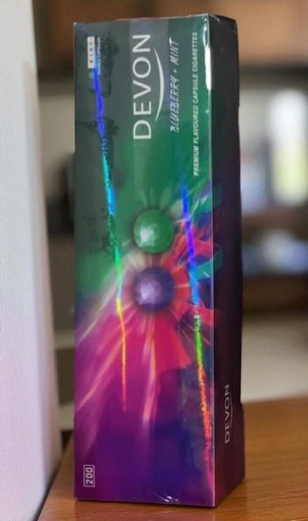 Devon Blueberry Mint ( 2 เม็ดบีบ)พร้อมส่ง imported cigarette 159xblix product photo