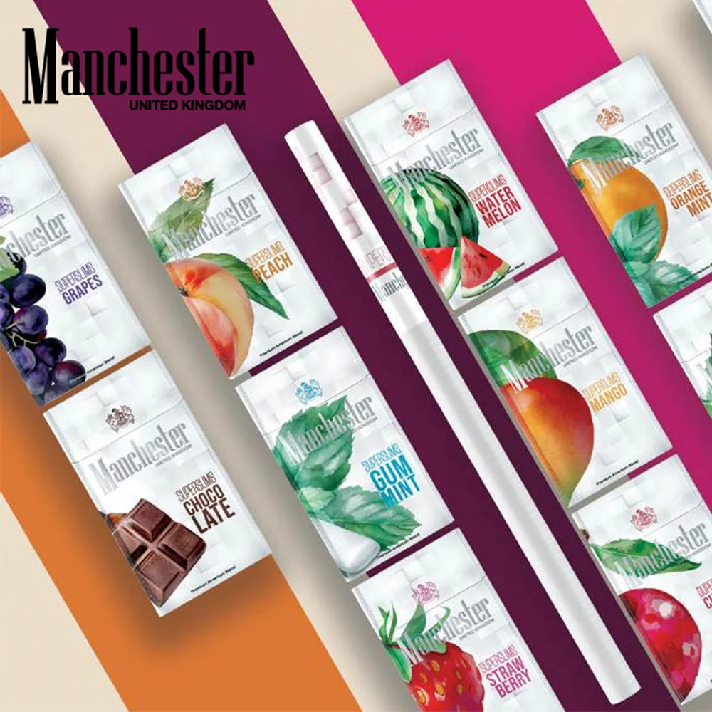 Manchester Superslims Double Apple - เธฃเธนเธเธชเธดเธเธเนเธฒ