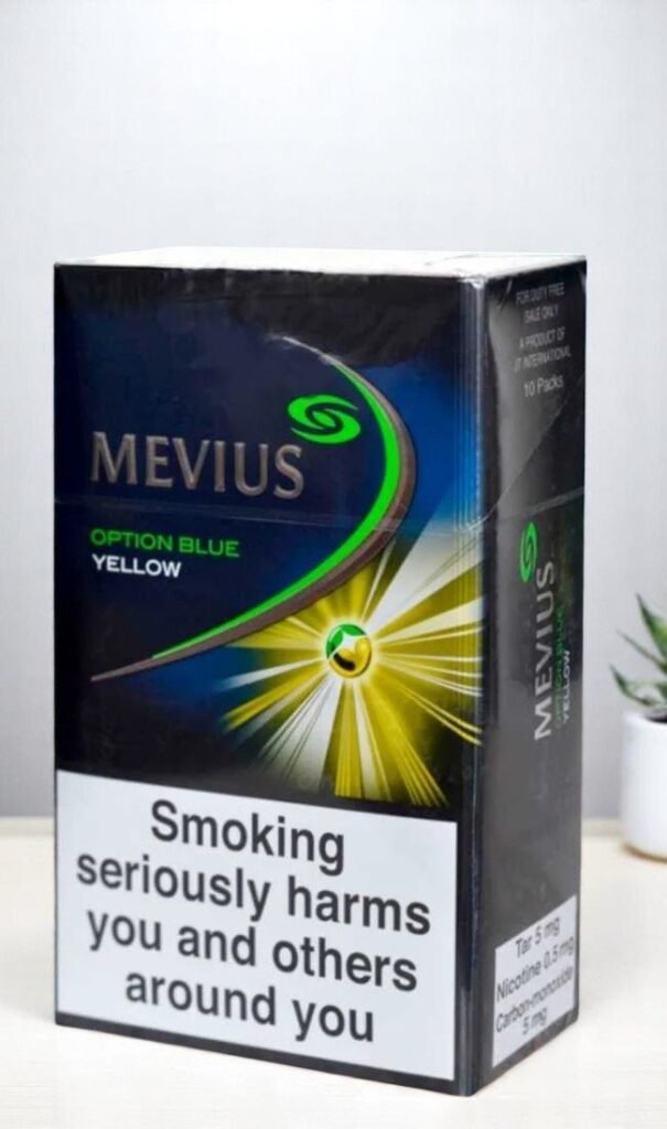 Mevius Option Blue Yellow imported cigarette 159xblix product photo