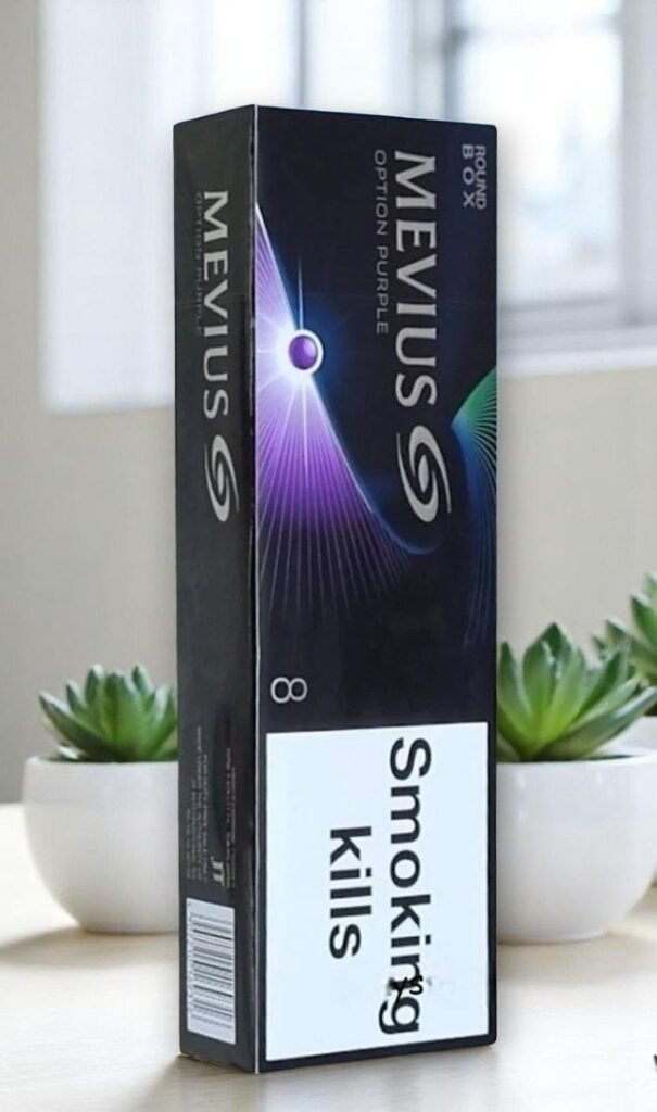 Mevius Option Purple 8 Blueberry & Menthol (1เม็ดบีบ) imported cigarette 159xblix product photo