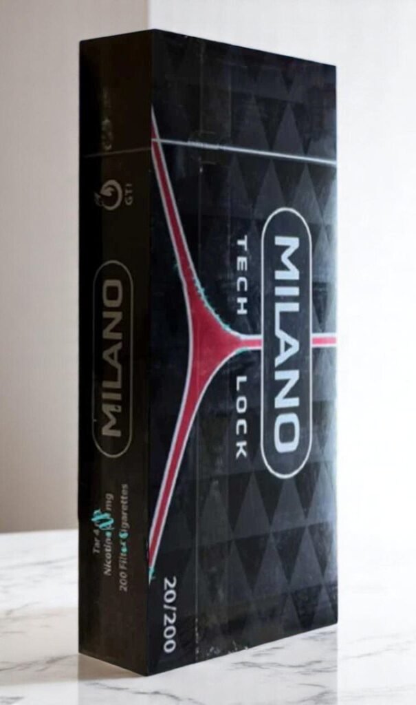Milano Black Tech Lock Slim imported cigarette 159xblix product photo