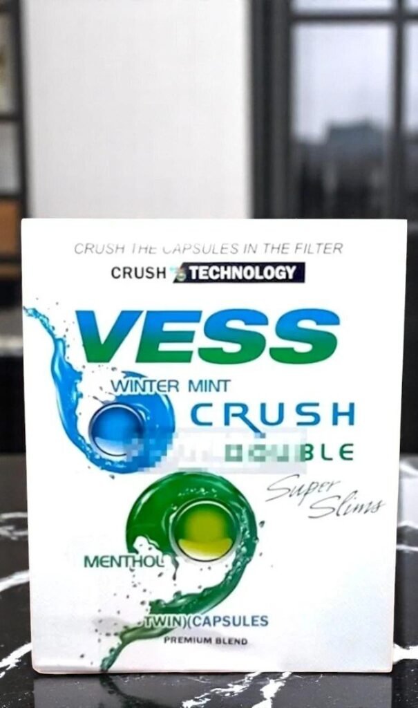 Vess Crush Double Menthol & Mint Slims imported cigarette 159xblix product photo